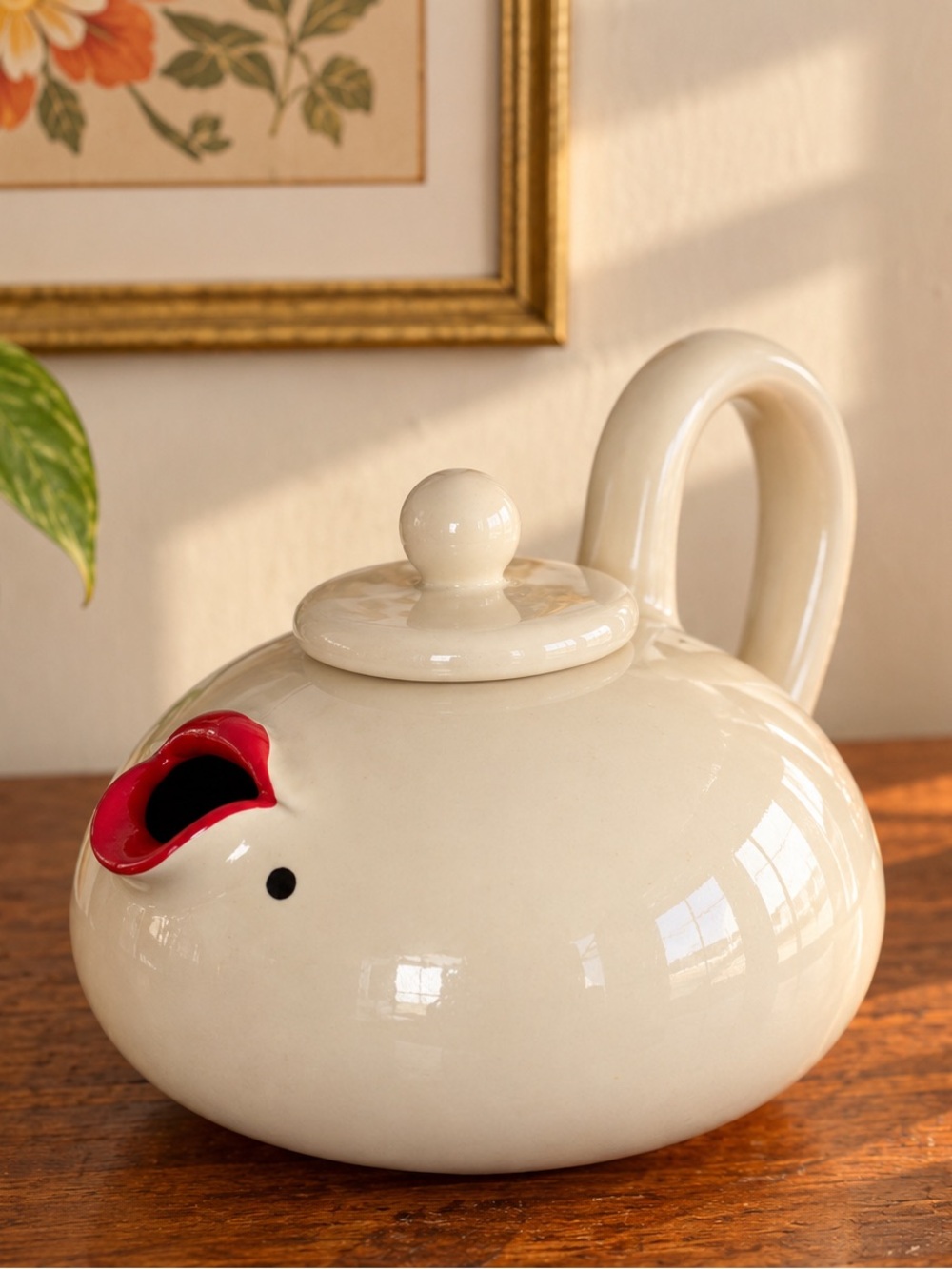 Vintage 1977 Fitz & Floyd "Lip Service" Marilyn Monroe Porcelain Teapot
